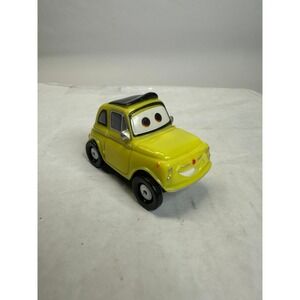 Disney Pixar Cars Luigi Yellow Fiat 500 Diecast Toy Car‎